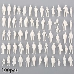 Figures Model Miniature Figures Miniature Model People Railway White 1:75 Scale