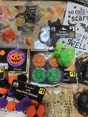 Bulk Halloween Decorations Set of 37 Pc, Decorating Party Pack, Spiders, Skull.