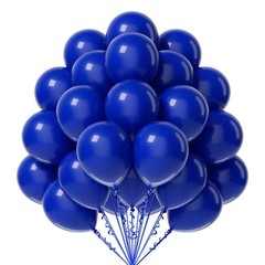 Royal Blue Balloons 12 inch, 50 Pack Royal Blue Latex Party Balloons Helium Q…