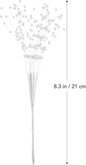 100Pcs White Pearl Beads String: 22In Durable Abs Plastic Wedding Decorations D