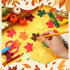 Small Leaf Paper Cutouts 2 Inch Autumn Fall Bulletin Board Die Cuts 600 PCS