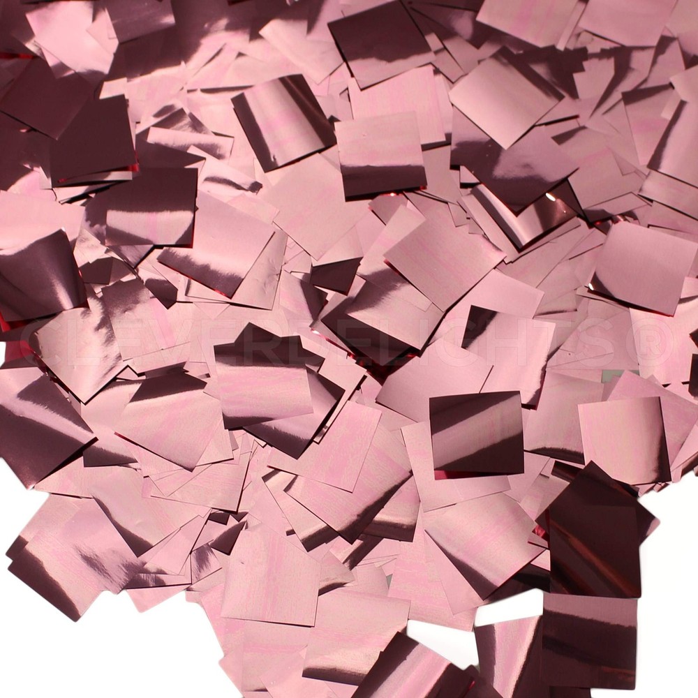 10oz Bulk 3/8 inch Metallic Pink Square Premium Shiny Foil Confetti for Parties