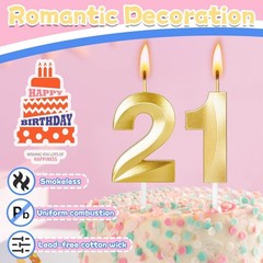 Luxury Smokeless 21st Birthday Candles – Ideal for Parties and Anniversaries