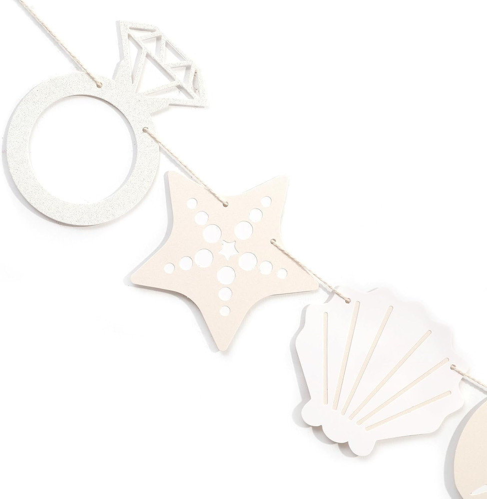 Last Toast on The Coast Banner – Seashell Party Decoration, Coastal Beach Seashe