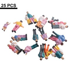 25 Pack Figures People 1:87 Scale Model Railway Mixed Painted High Quality