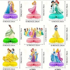 9 Disney Princess Table Centerpiece for Birthday Party Decorations