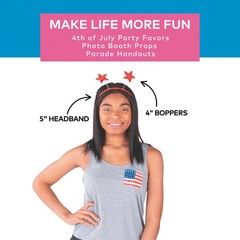 Bulk 120 Pc. Patriotic Star Head Boppers Assortment