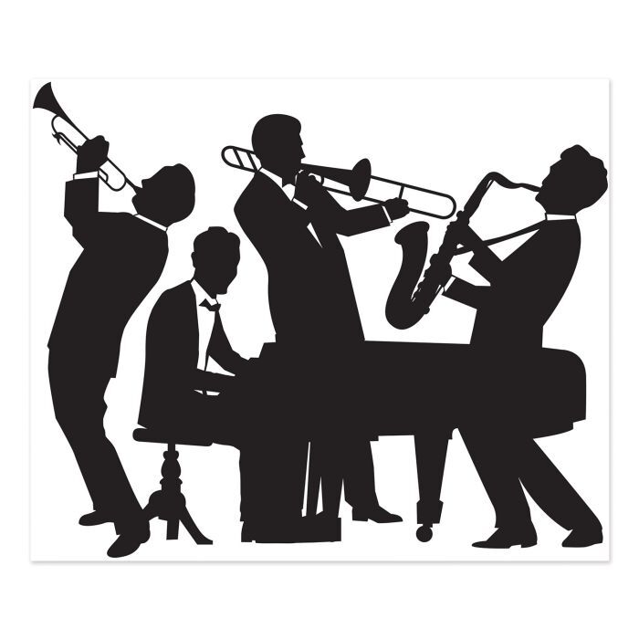 Beistle Great 20’s Jazz Band Insta-Mural Wall Decoration