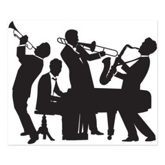 Beistle Great 20’s Jazz Band Insta-Mural Wall Decoration