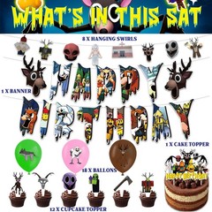99 Night In The Forest Birthday Party Decoration Supplies Balloon Banner Props