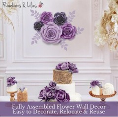Rainbows & Lilies Large Paper Flowers Decorations for Wall, NEW STRAITS TIMES