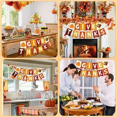 OHOME Thanksgiving Decorations – Thanksgiving Banner | Friendsgiving Party De…