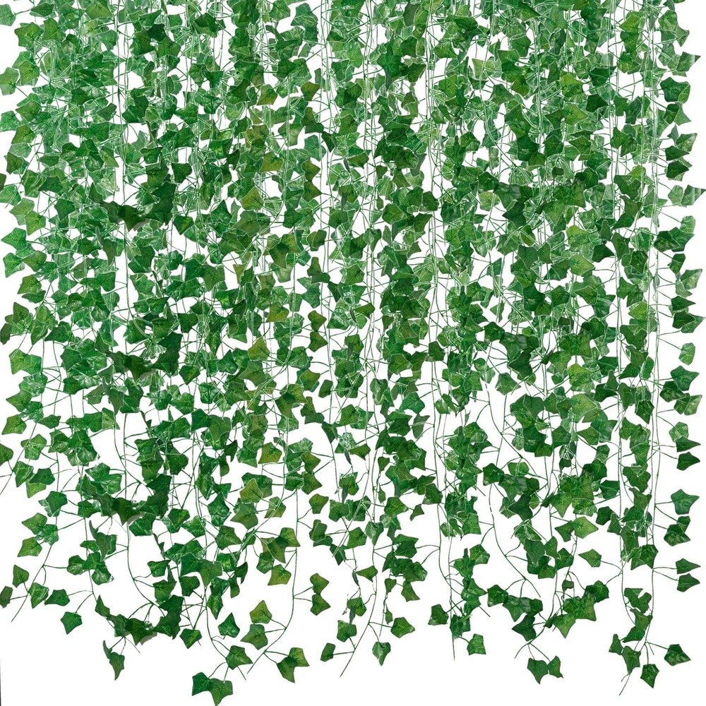 Fake Vines for Room Decor(24Pack168Ft) Aesthetic Artificial Plant Ivy Green