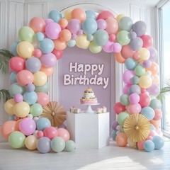 200Pcs Pastel Balloons, 5 inch Pastel Latex Party Balloons Multicolor Macaron…