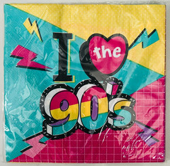 I Love the 90’s – Luncheon Napkins – Back To The 90s – Retro Napkins