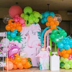 Tropical Balloon Arch Garland Kit for Summer Pool Splish Splash Party Cartoon…