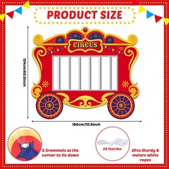 Circus Party Decorations Carnival Cage Shaped Photo Backdrop Circus Photo Boo…