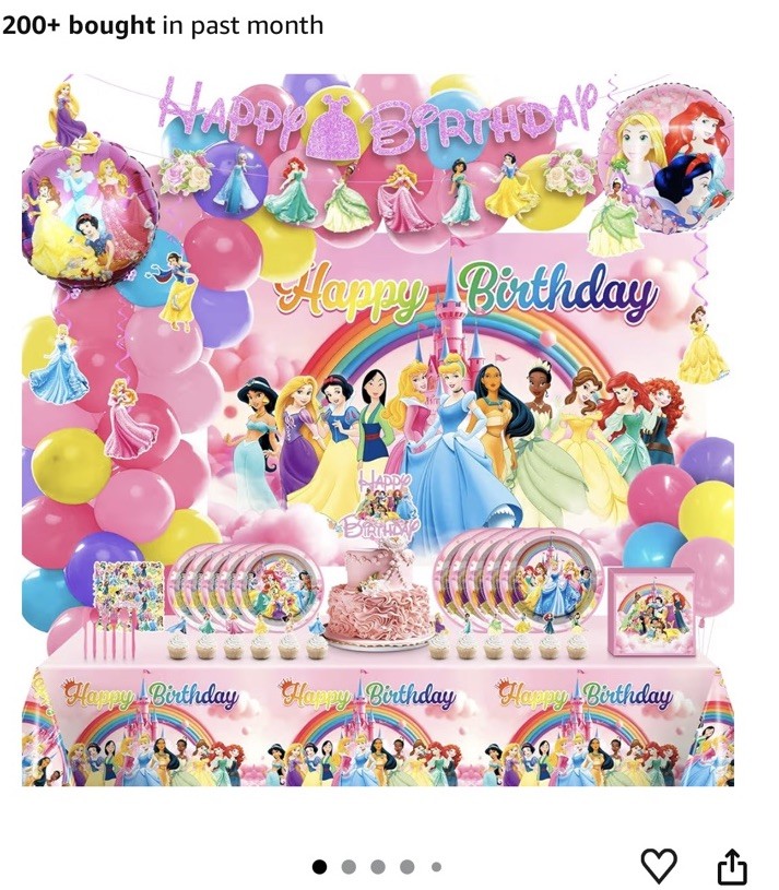 disney princess birthday party decorations. See Photos