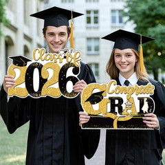 Graduation Decorations 2026, Large Size Graduation Yard Signs Class of 2026, Con
