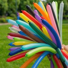 260 Balloons for Balloon Animals, 100PCS Long Balloons for Tying Balloon Arch…