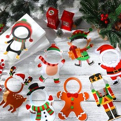 80 PCS Christmas DIY Paper Cutouts Crafts Xmas Bulletin Board Decoration Tape
