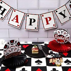 2 Pack Plastic Table Cover Disposable Tablecloth for Playing Cards, 54×108 Inch