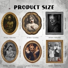Haunted House 3D Portraits – Wall Decor with Changing Faces for Halloween Fun
