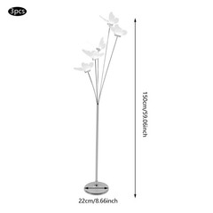 3PC Butterfly Floor Lamp Standing Lamp 15W 5*LEDs Party Atmosphere Prop Decor