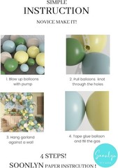 Easy Assembly 13Ft Balloon Arch Kit – Sage Green & Dusty Blue for All Occasions