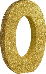 8 Inch Gold Glitter Numbers Table Centerpieces 0-8 Birthday Party Decorations…