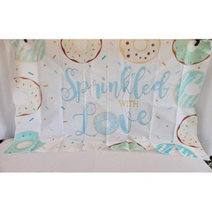 Sprinkled with Love Doughnut Themed Backdrop Bridal Shower Great For An Office