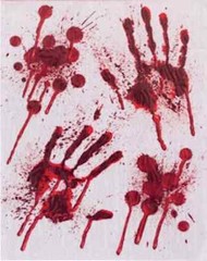Halloween Window Stickers Prop Decoration Blood Bloody Party Splattered Glass