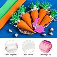 Crepe Paper 20 Inch Wide x 8 Ft Long White Crepe Paper Roll for DIY Art Paper…
