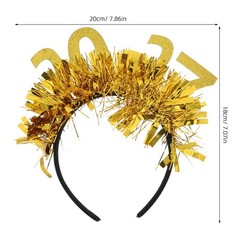 2pcs 2027 New Year Headbands – Number Headband with Tassel – Happy New