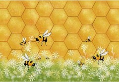 10x8ft Sweet Bee Theme Princess Girl Happy Birthday Party Backdrop Photography
