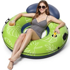 River Floats for Adults Heavy Duty 350lb, XL River Tubes for Floating – 53″ L…