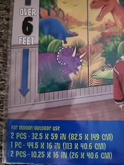 Giant Dinosaurs Happy Birthday 5 Piece Wall Party Decoration Kit 6′ Tall Amscan