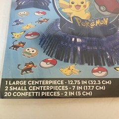 POKEMON Classic TABLE 3+ Pieces CENTERPIECE KIT NEW Party with Pikachu- 2 Packs