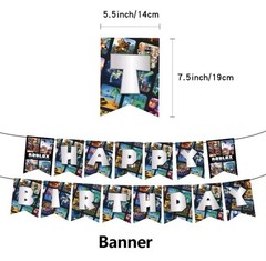 Roblox Birthday Party Decorations Set
