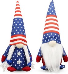 Charming 4th of July Gnome Couple – Perfect for Festive Indoor Decoration