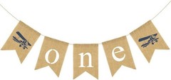 Little Pilot One Banner First Birthday Decor for Airplane Banner,Airplane Birthd