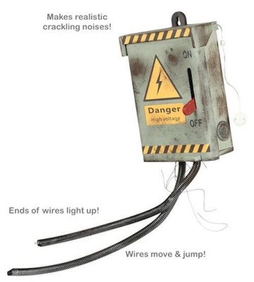 Halloween Prop «Live» Electrical Fuse Box Kill Switch Animatronic Voltage Real
