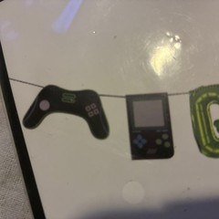 “Game On” Foil Mylar Balloon Banner Birthday Party Gamer Video remote control