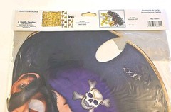 Beistle Diecut Cardboard Pirate Masks 4 pc Set 12″ Masks 2007