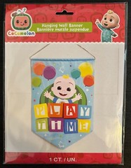 Cocomelon Hanging Wall Banner “Play Time” Decorate Play Rooms Or Parties