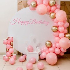 Happy Birthday Sign for Backdrop Decal Sign, Pink Happy Birthday Party Decal …