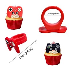 LcingTify Video Game cupcake rings 24 pcs