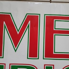 21×63″ Frances Meyer Reusable Plastic Giant “Merry Christmas” Banner 1992 Vtg