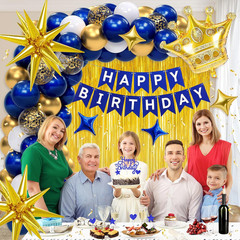 16Th Birthday Decorations for Boys, Navy Blue Gold Happy 16 Birthday Party