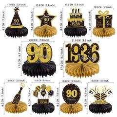 10PCS 90th Birthday Decorations Centerpieces for Table Decorations, 2026 Vint…